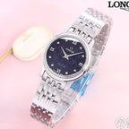 VARELLO CLASSIC PRESTIGE 28MM QUARTZ BLUE DIAL DIAMOND NUMERALS