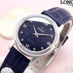 VARELLO CLASSIC PRESTIGE 28MM QUARTZ BLUE DIAL DIAMOND NUMERALS