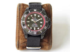 CLASSIC 44MM CUSTOM ALL-BLACK TEXTILE STRAP DIVE WATCH