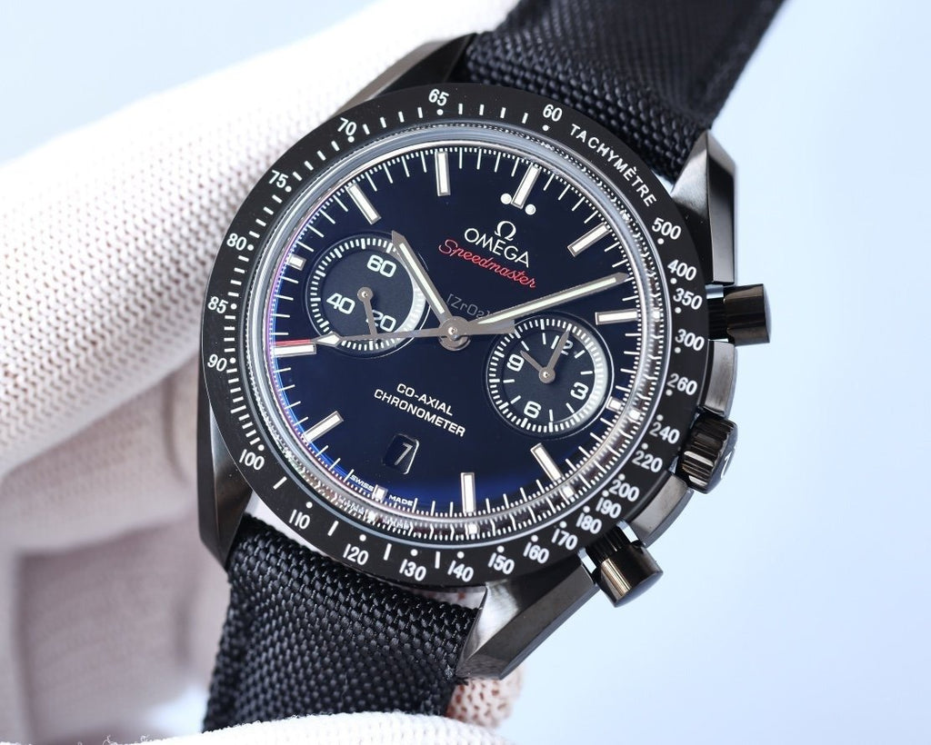 VARELLO CLASSIC SPORT BLACK CASE TEXTILE STRAP WATCH