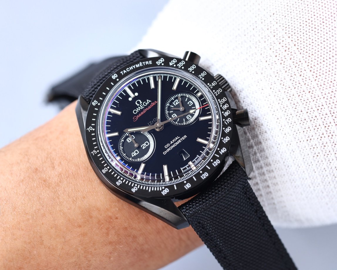 VARELLO CLASSIC SPORT BLACK CASE TEXTILE STRAP WATCH