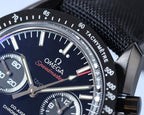 VARELLO CLASSIC SPORT BLACK CASE TEXTILE STRAP WATCH