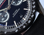 VARELLO CLASSIC SPORT BLACK CASE TEXTILE STRAP WATCH