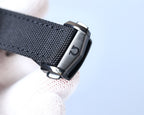 VARELLO CLASSIC SPORT BLACK CASE TEXTILE STRAP WATCH