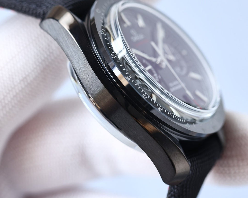 VARELLO CLASSIC SPORT BLACK CASE TEXTILE STRAP WATCH