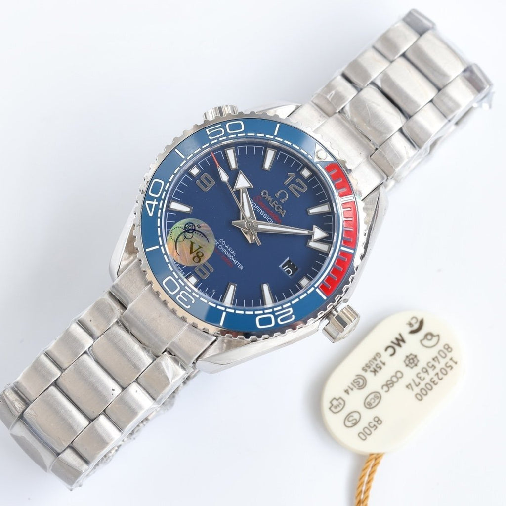 VARELLO CLASSIC OCEAN 600M CERAMIC BLUE DIAL STEEL BRACELET