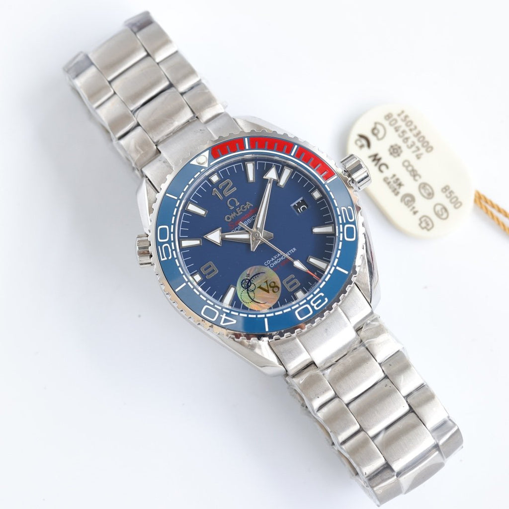 VARELLO CLASSIC OCEAN 600M CERAMIC BLUE DIAL STEEL BRACELET