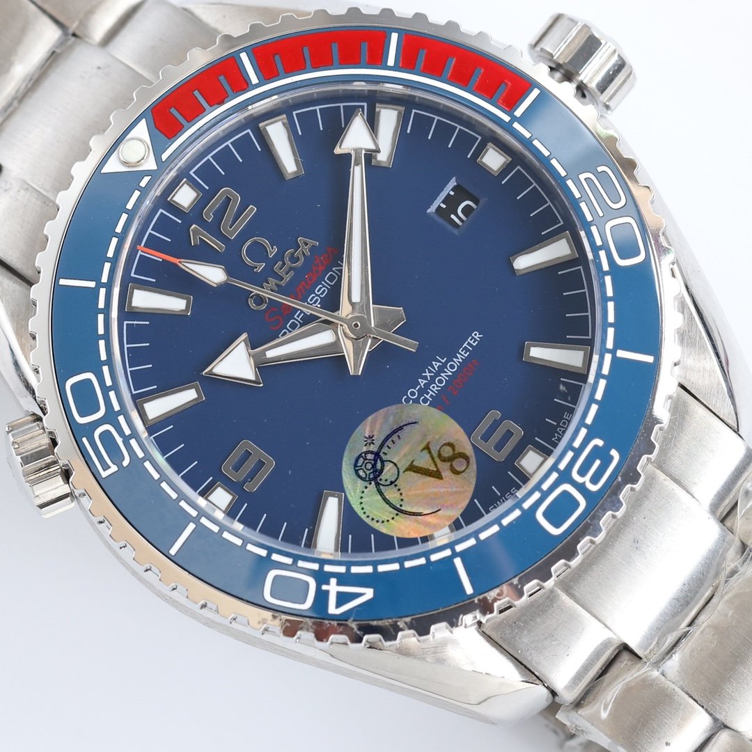 VARELLO CLASSIC OCEAN 600M CERAMIC BLUE DIAL STEEL BRACELET