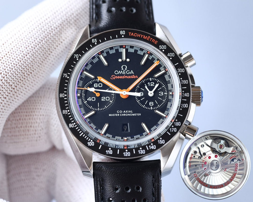 VARELLO CLASSIC RACING 44 CERAMIC BLACK DIAL LEATHER