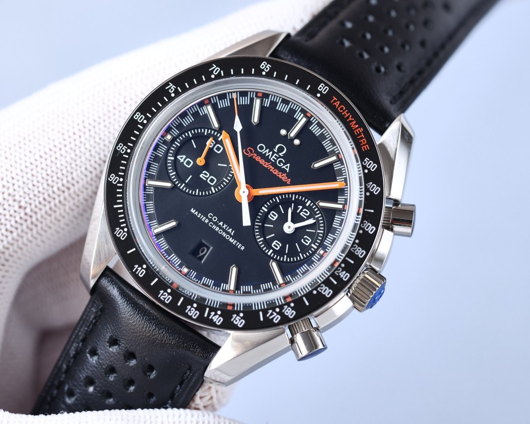 VARELLO CLASSIC RACING 44 CERAMIC BLACK DIAL LEATHER