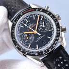 VARELLO CLASSIC RACING 44 CERAMIC BLACK DIAL LEATHER