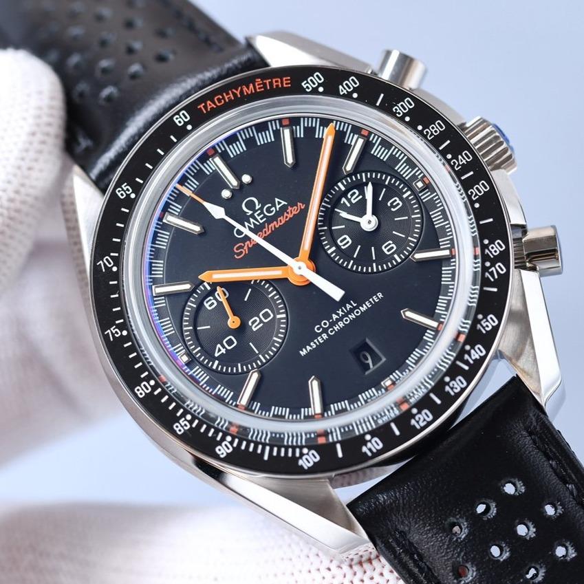 VARELLO CLASSIC RACING 44 CERAMIC BLACK DIAL LEATHER