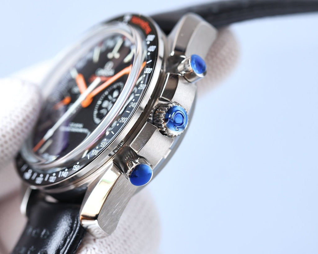 VARELLO CLASSIC RACING 44 CERAMIC BLACK DIAL LEATHER