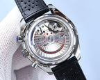 VARELLO CLASSIC RACING 44 CERAMIC BLACK DIAL LEATHER