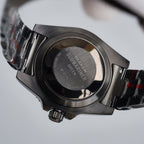 CLASSIC CUSTOM BLACK DIAL PINK NUMERAL WATCH