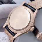 CLASSIC 39MM ROSE GOLD-TONE CASE WHITE DIAL MOONPHASE WATCH