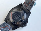 CLASSIC GMT ALL-BLACK BEZEL WHITE DIAL WATCH
