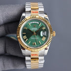 CLASSIC 40MM TWO-TONE GOLD-TONE & STEEL DAY-DATE BRACELET WATCH
