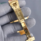 CLASSIC 40MM GOLD-TONE CASE DAY-DATE STEEL BRACELET WATCH