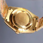 CLASSIC 40MM GOLD-TONE CASE DAY-DATE STEEL BRACELET WATCH