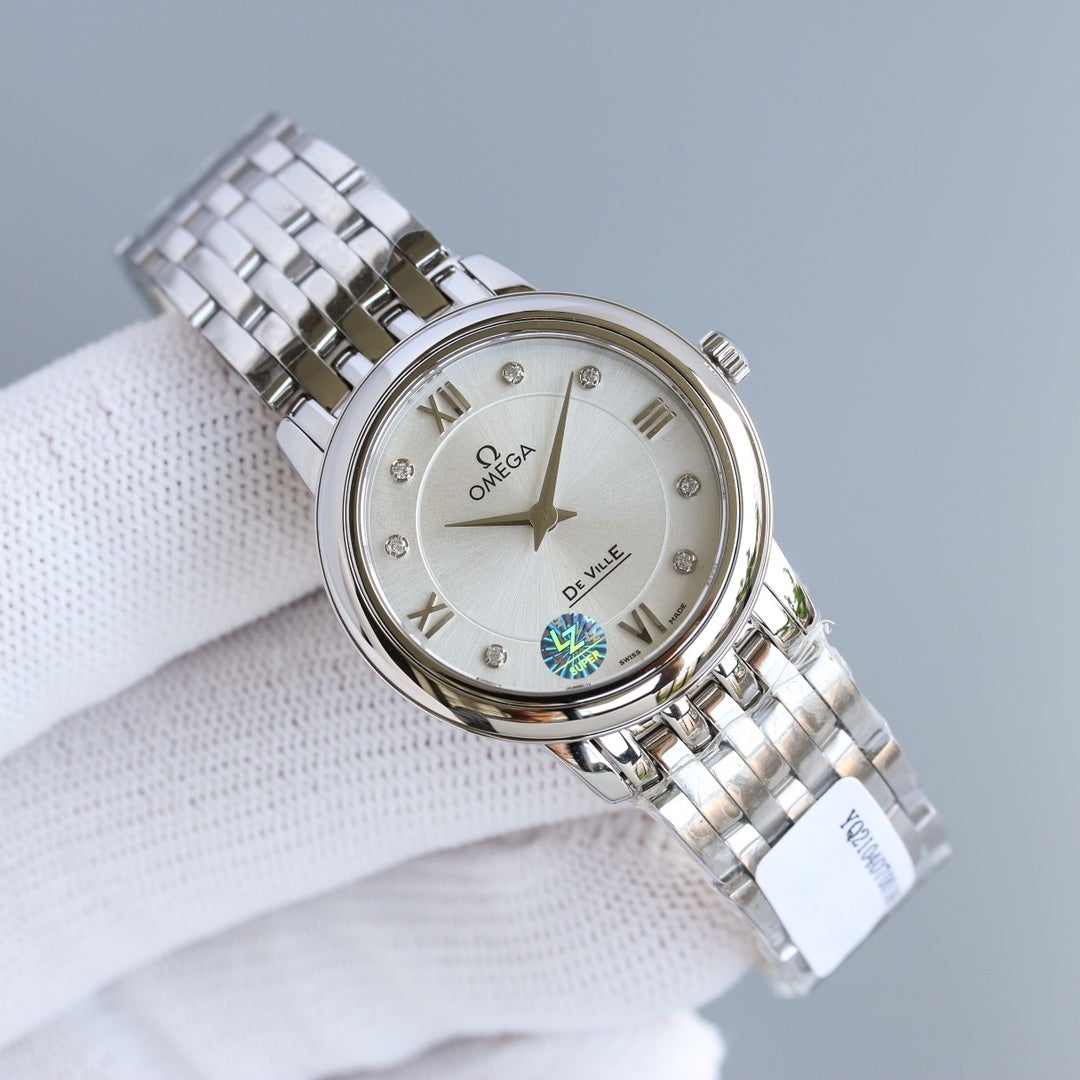 VARELLO CLASSIC PRESTIGE 27MM QUARTZ STEEL CASE MOP DIAL