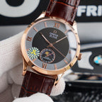 VARELLO CLASSIC CHRONOMETER 40MM MOONPHASE GREY BLACK DIAL