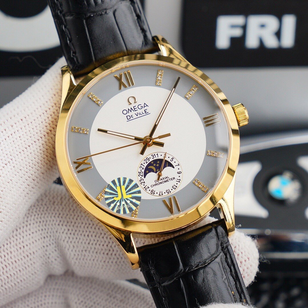 VARELLO CLASSIC CHRONOMETER 40MM MOONPHASE WHITE GREY DIAL