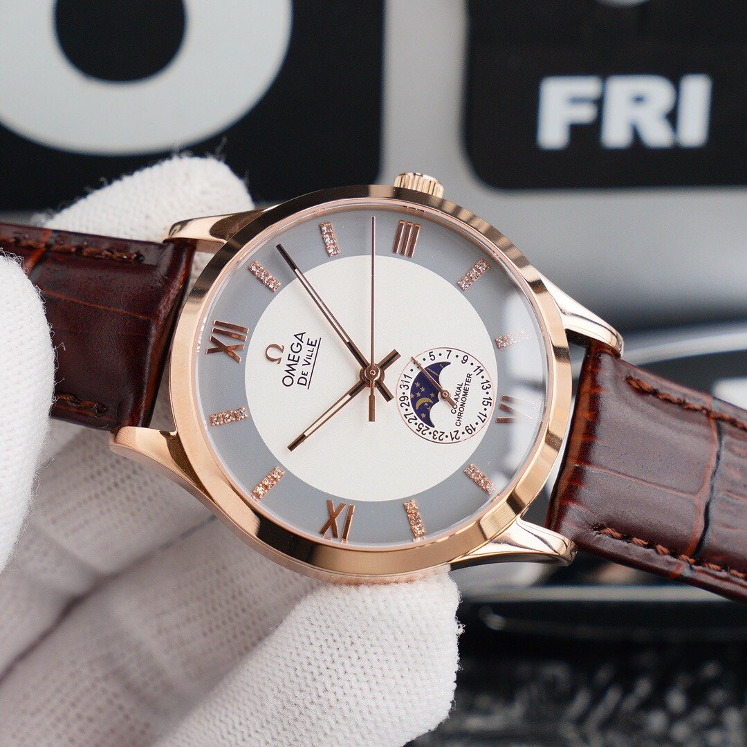 VARELLO CLASSIC CHRONOMETER 40MM MOONPHASE WHITE GREY DIAL