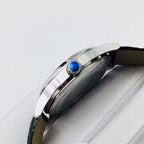 CLASSIC 41MM MOONPHASE STAINLESS STEEL BLACK DIAL WATCH