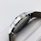 CLASSIC 41MM MOONPHASE STAINLESS STEEL BLACK DIAL WATCH