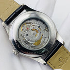 CLASSIC 41MM MOONPHASE STAINLESS STEEL BLACK DIAL WATCH