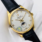 CLASSIC 41MM MOONPHASE GOLD-TONE CASE WATCH