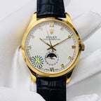 CLASSIC 41MM MOONPHASE GOLD-TONE CASE WATCH
