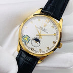 CLASSIC 41MM MOONPHASE GOLD-TONE CASE WATCH
