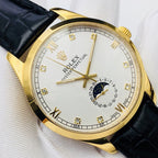 CLASSIC 41MM MOONPHASE GOLD-TONE CASE WATCH