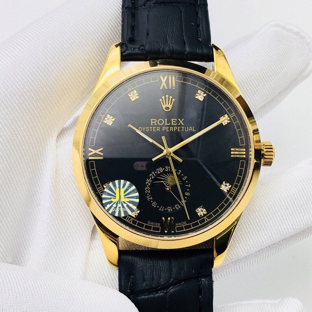 CLASSIC 41MM MOONPHASE GOLD-TONE CASE WATCH