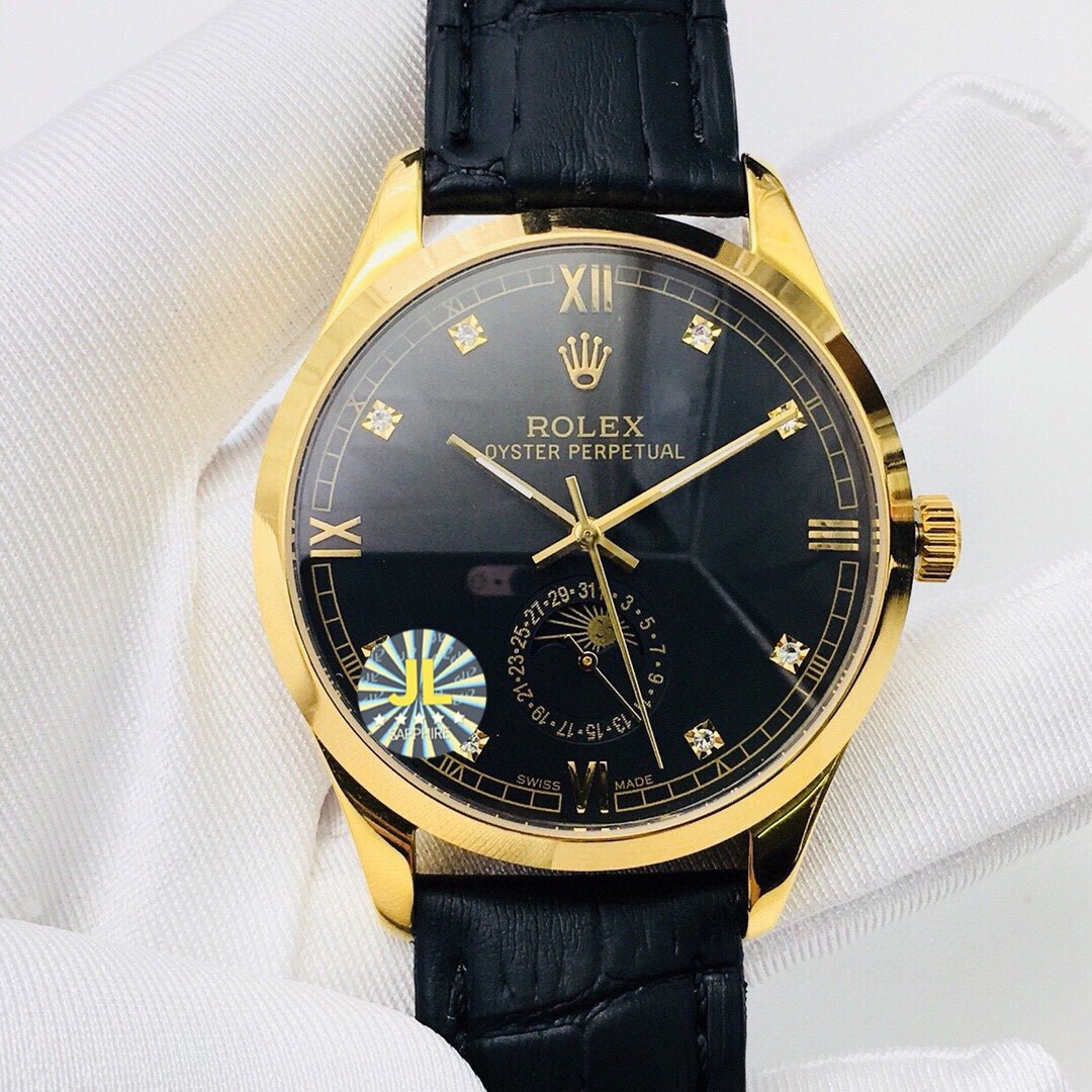 CLASSIC 41MM MOONPHASE GOLD-TONE CASE WATCH