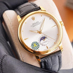 CLASSIC 41MM MOONPHASE GOLD-TONE CASE WATCH