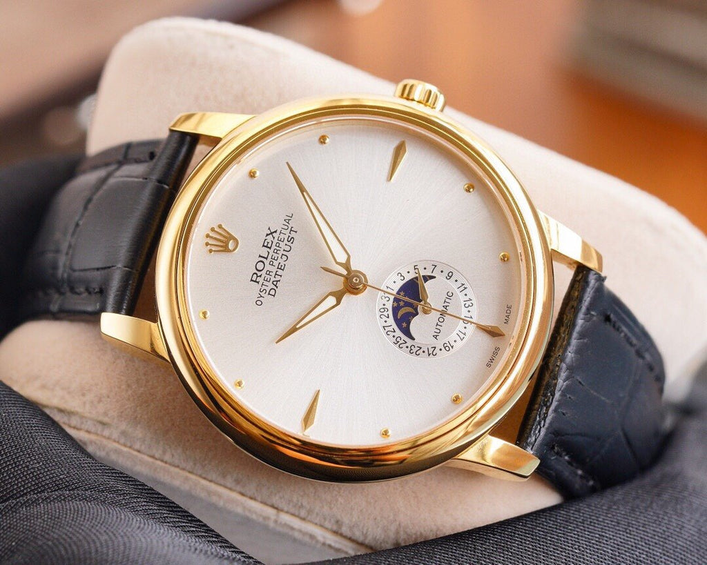 CLASSIC 41MM MOONPHASE GOLD-TONE CASE WATCH