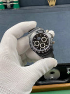 CLASSIC 40MM ALL-BLACK RUBBER STRAP CHRONOGRAPH WATCH