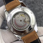 VARELLO CLASSIC 150M STEEL CASE BLACK DIAL BROWN LEATHER