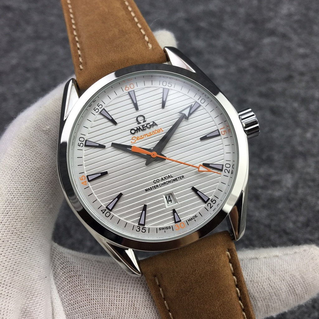 VARELLO CLASSIC 150M GOLD-TONE CASE LEATHER STRAP WATCH
