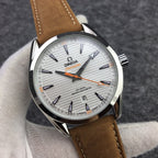VARELLO CLASSIC 150M GOLD-TONE CASE LEATHER STRAP WATCH