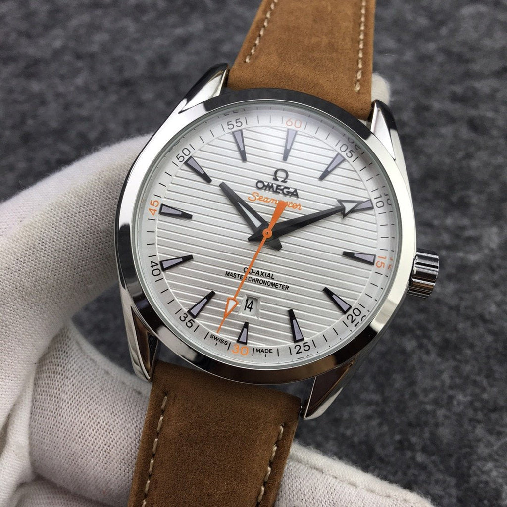 VARELLO CLASSIC 150M GOLD-TONE CASE LEATHER STRAP WATCH