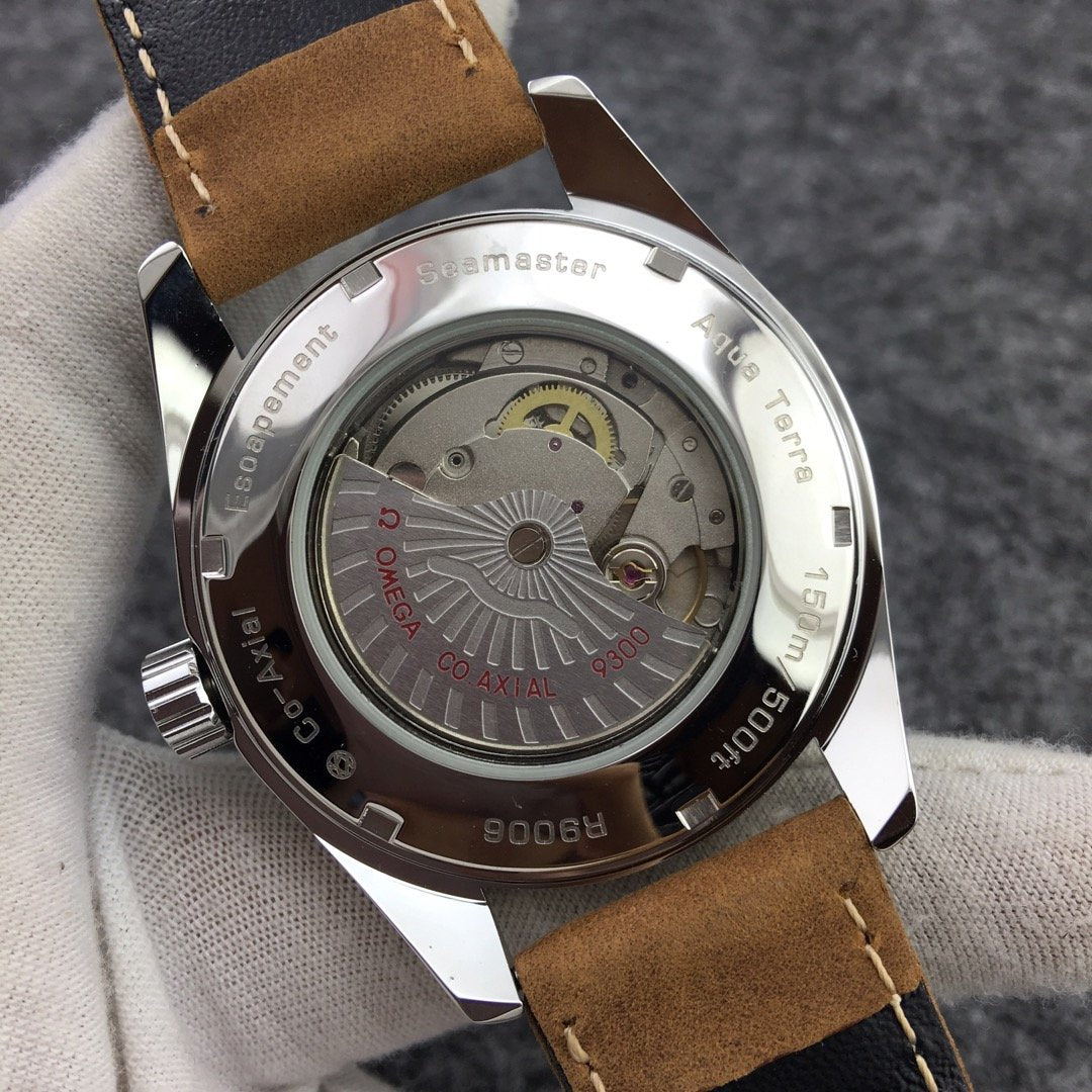 VARELLO CLASSIC 150M GOLD-TONE CASE LEATHER STRAP WATCH