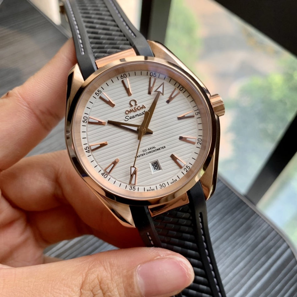 VARELLO CLASSIC 150M GOLD-TONE CASE LEATHER STRAP WATCH