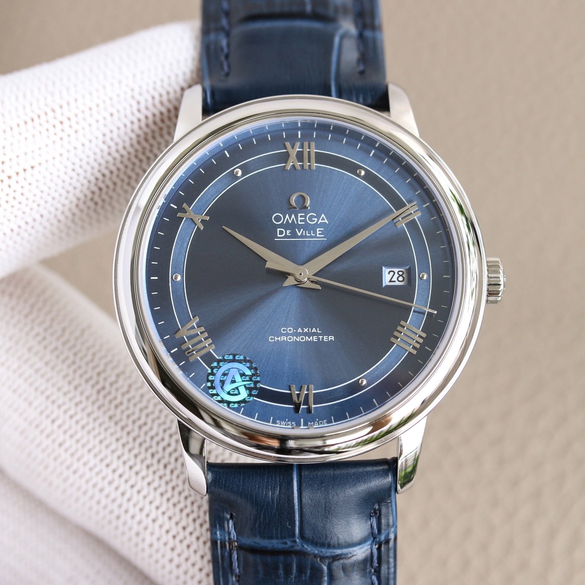 VARELLO CLASSIC  PRESTIGE 39.5 SILVER BLUE DIAL