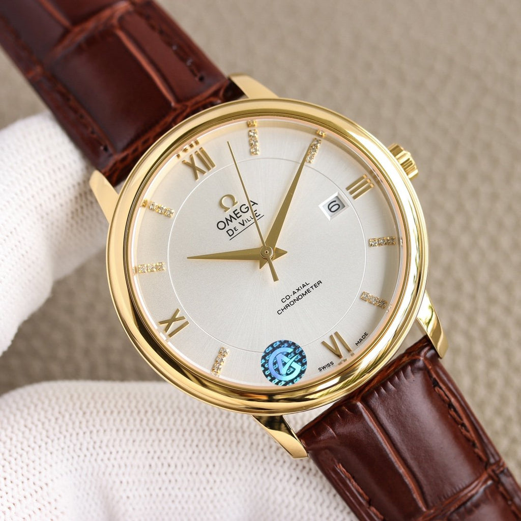 VARELLO CLASSIC  PRESTIGE 39.5 GOLD CASE WHITE DIAL