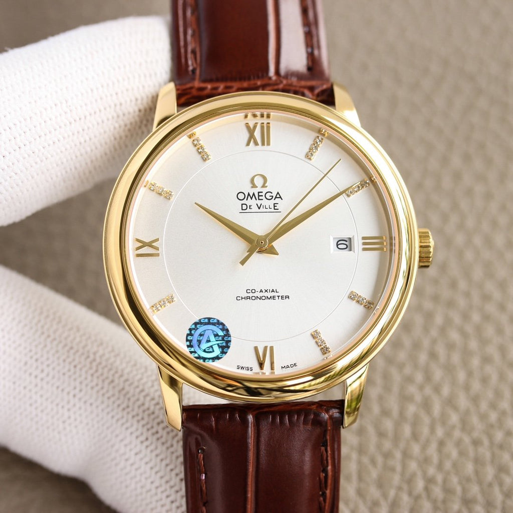 VARELLO CLASSIC  PRESTIGE 39.5 GOLD CASE WHITE DIAL