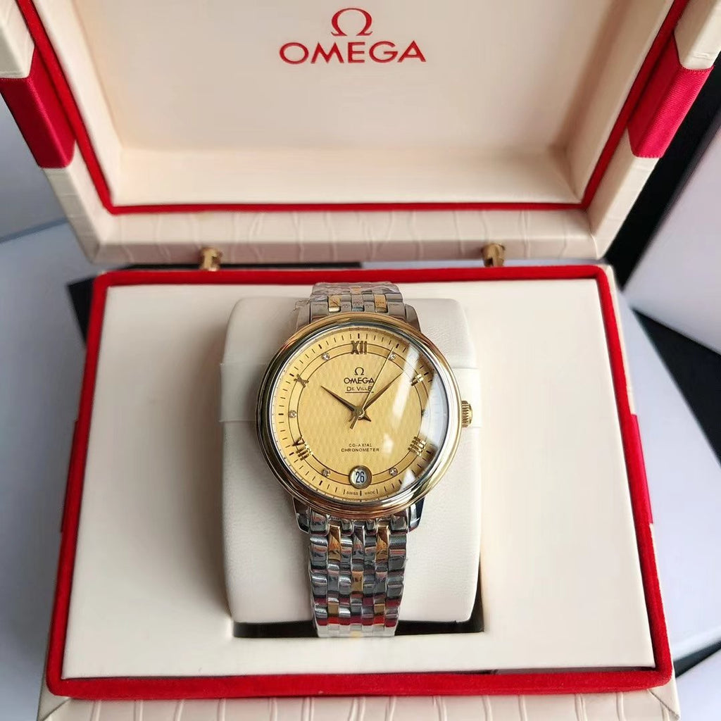 VARELLO CLASSIC  PRESTIGE 39.5 GOLD CASE YELLOW DIAL